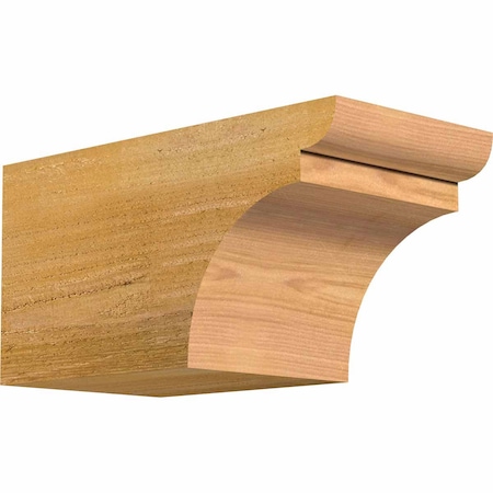 Ekena Millwork Yorktown Rough Sawn Rafter Tail, Western Red Cedar, 6"W x 6"H x 12"L RFT06X06X12YOR00RWR